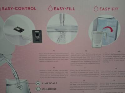 Water filter white NEW, 2.6 liters, filter 1.4 liters