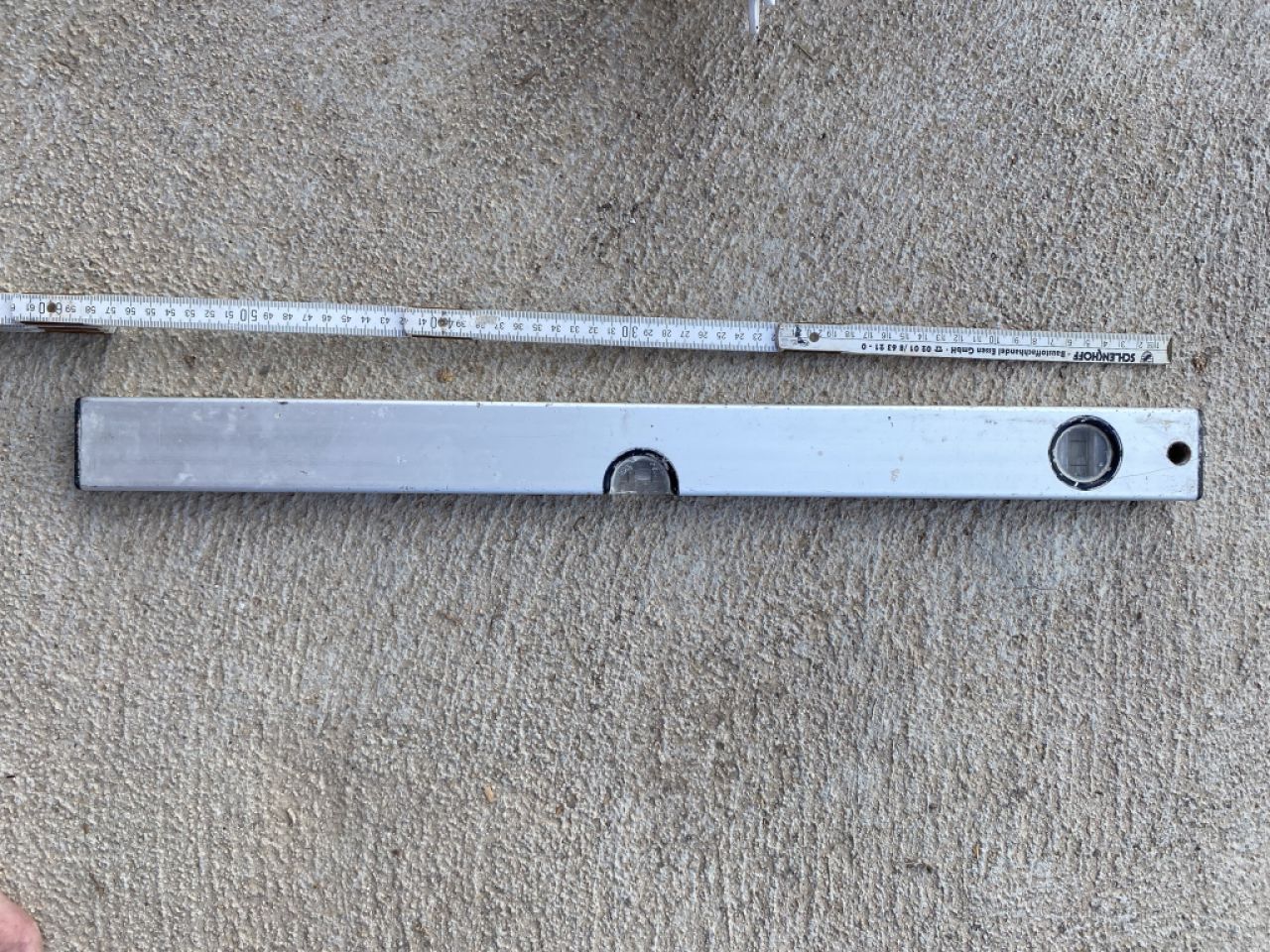 Spirit level, metal, 60 cm