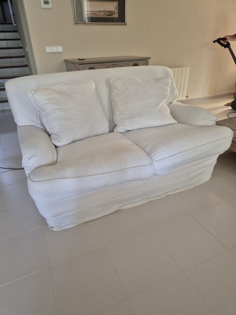 White 2-seater Sofa