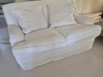 White 2-seater Sofa