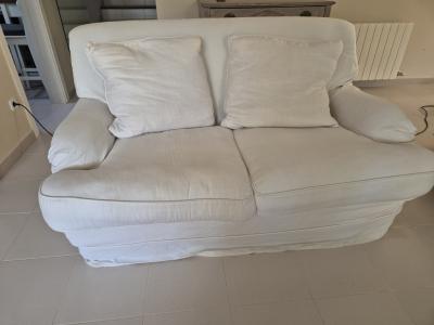 White 2-seater Sofa