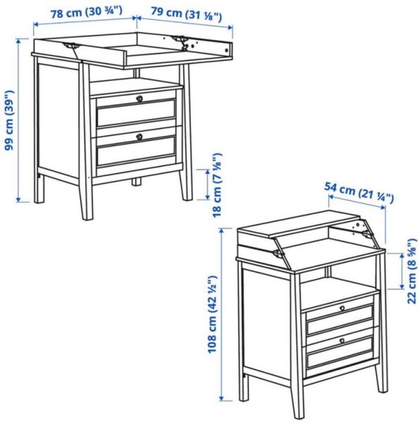 Ikea Sundvik changing table