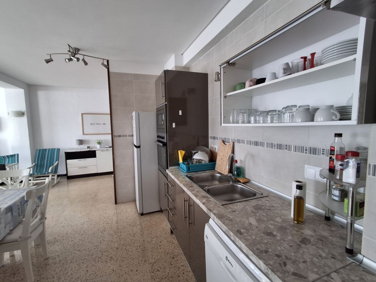 Winter 27 / 28: Helles Apartment mit AC in 1. Linie von Sa Rapita--- AP 03 WT