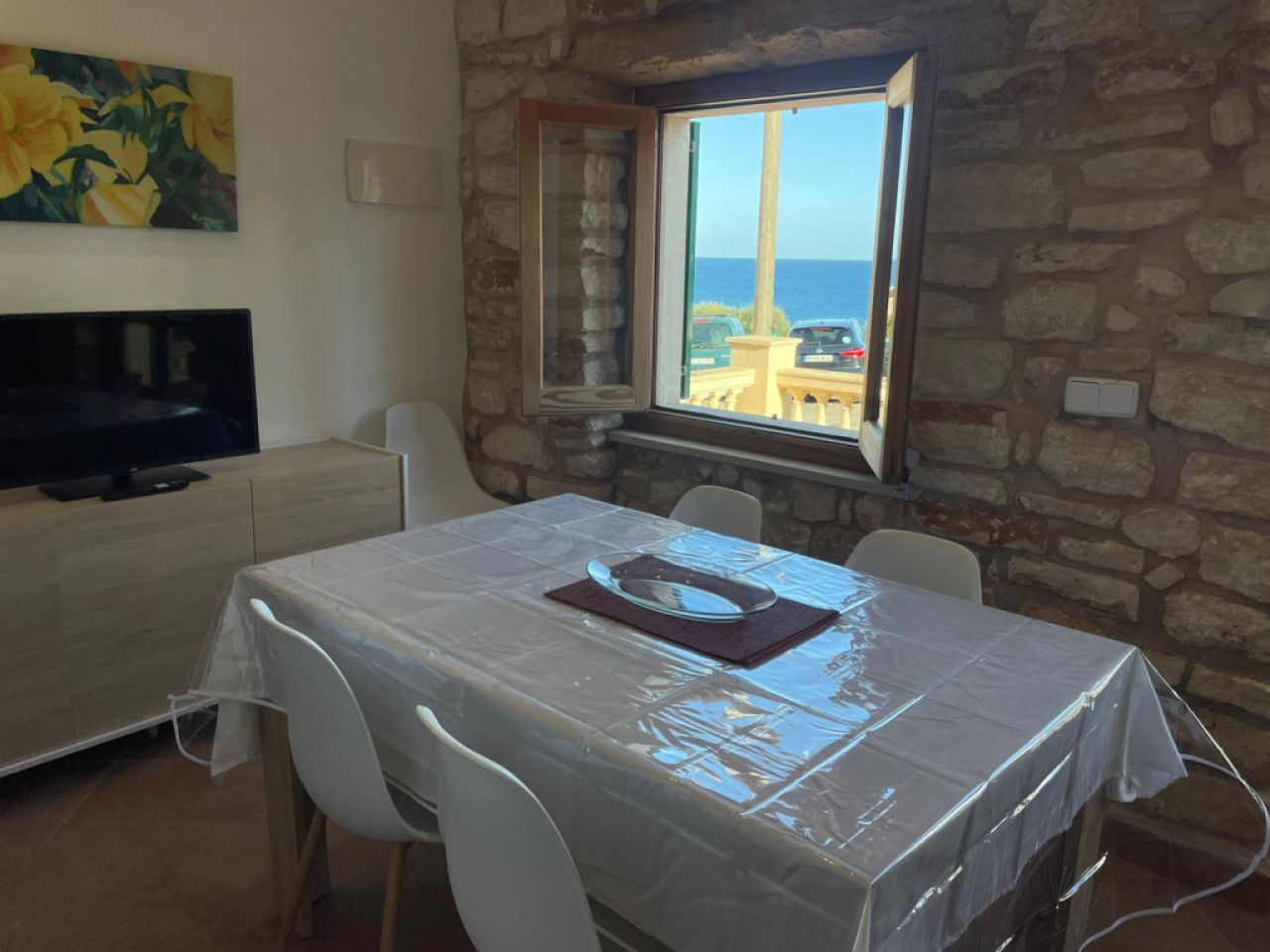 WINTER: Chalet in 1. Coastline with garden, AC, fireplace and pure sea views -- Cala Figuera -- CH 4