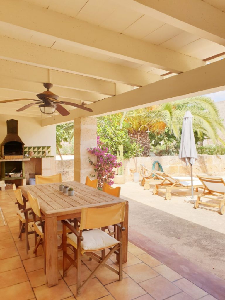 Winter: Ebenerdige Finca mit AC und Pool bei Campos - Es Trenc-- F 34 WT