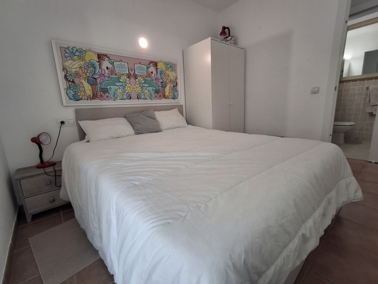 Winter: Modernes Apartment in 3 Etage mit Teilhafenmeerblick in Colonia St. Jordi -- AP 08 WT