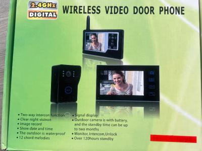 Wireless door video phone 2.4 GHz