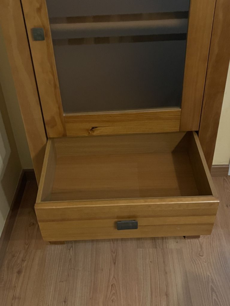 Wohnzimmer Möbel Set Massiv Holz TV-Board