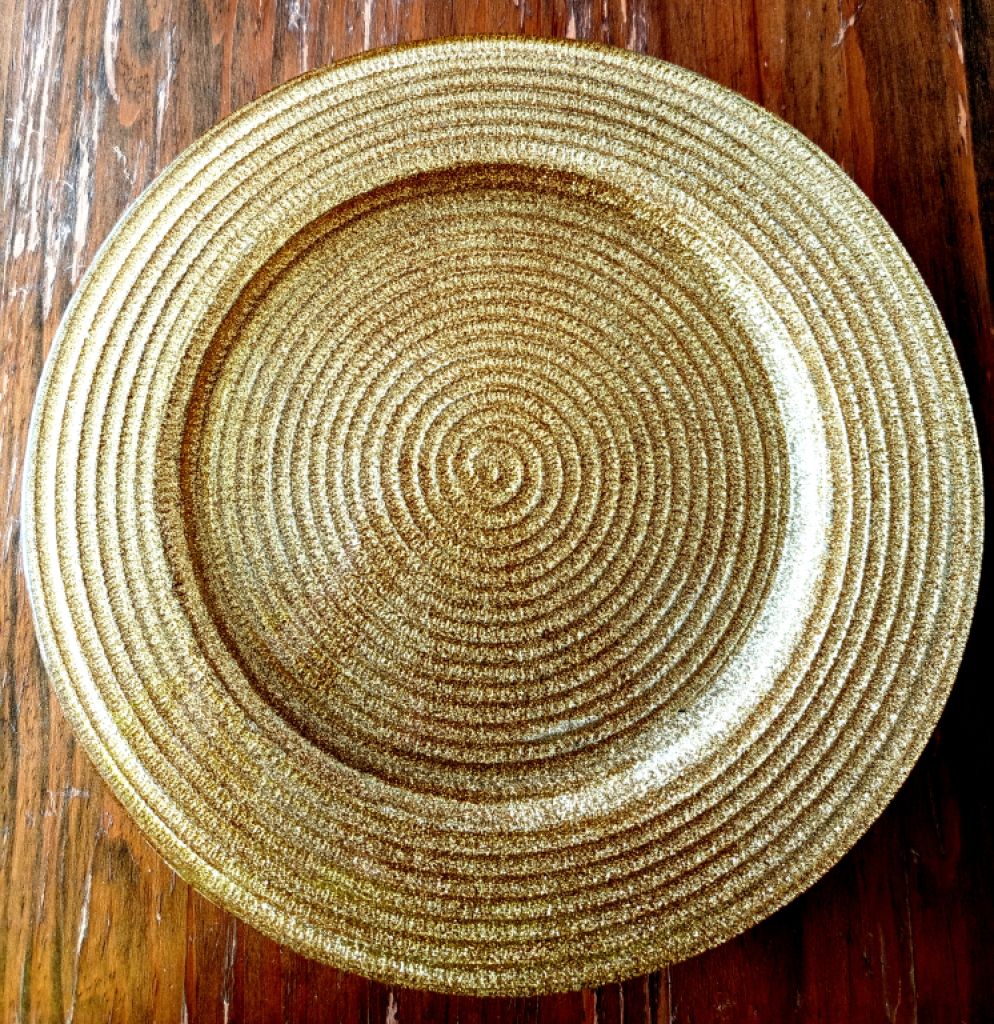 Wunderschöne Boho Deko + goldene Glas-Teller