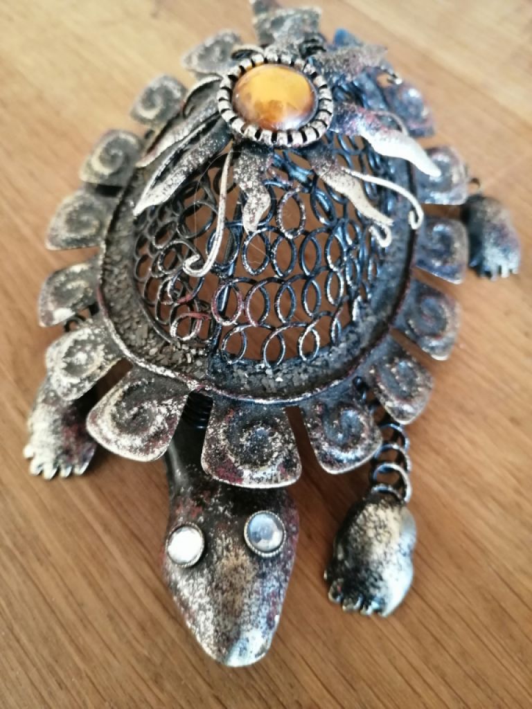 Beautiful figure in metal