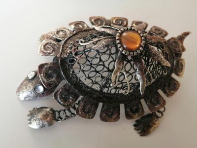 Beautiful figure in metal