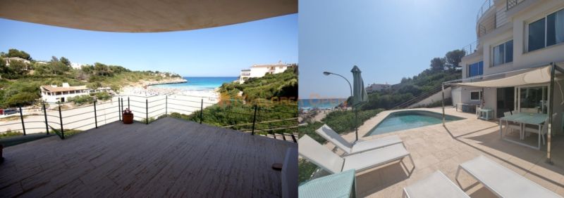 Wunderschönes Chalet in Cala Mandia in erster Meereslinie