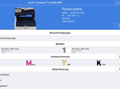 Xerox C405 Farblaser-Multifunktionsdrucker, kaum genutzt