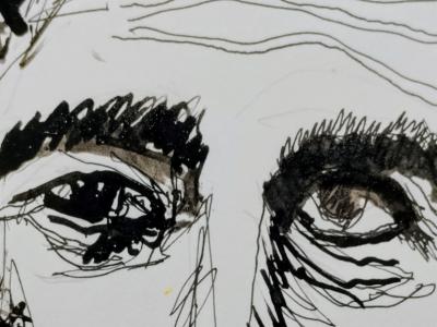 Zeichnung eines Torero-Philosophen