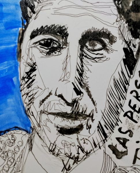 Zeichnung eines Torero-Philosophen