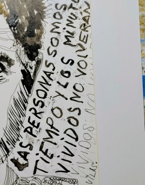 Zeichnung eines Torero-Philosophen