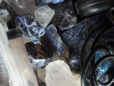 Zimmerbrunnen mit Soladith und Bergkristall