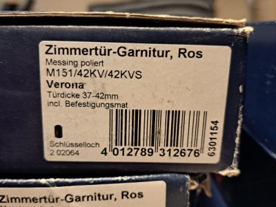 Zimmertür-Garnituren Messing