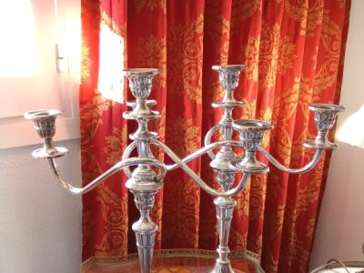 Two elegant candelabras in the English style - two showpieces for your table