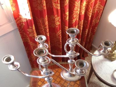 Two elegant candelabras in the English style - two showpieces for your table