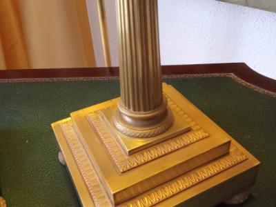 Zwei schwere Feuervergoldete "EMPIRE GIRANDOLEN" um 1820 aus Spanien, aus Adelsbesitz.