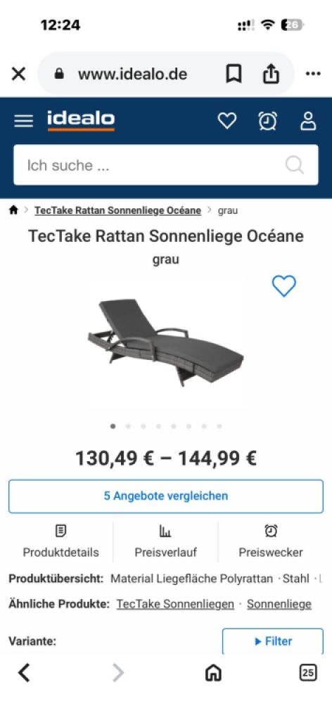 Zwei Sonnenliegen zu verkaufen