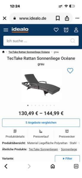 Zwei Sonnenliegen zu verkaufen