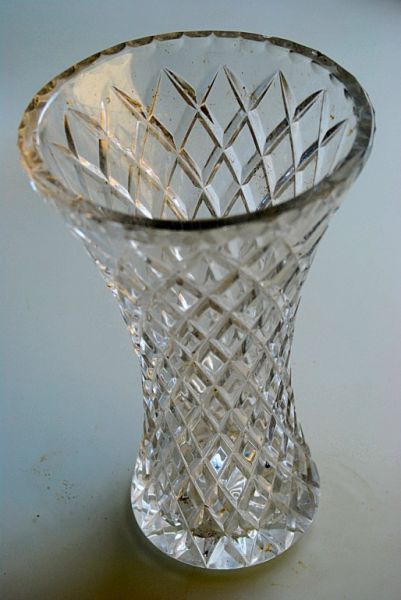 Two Vases, Flower Vases, Crystal